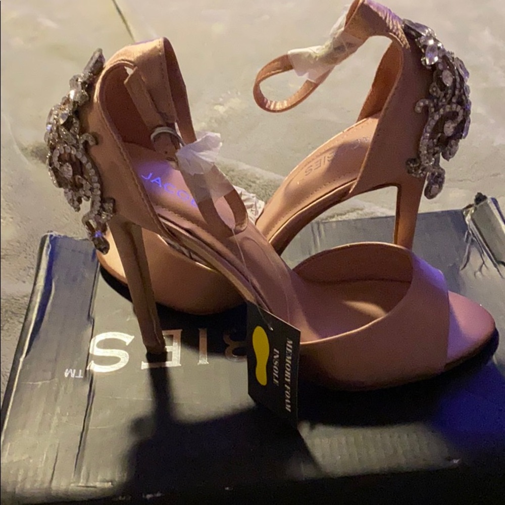 Blush pink heels